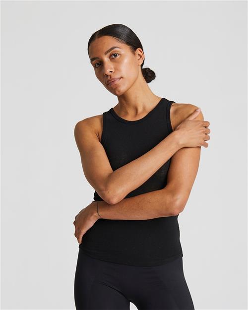 Gai&Lisva Alberte Wool Top Kvinde Black Tanktoppe Str L - Uld hos Magasin