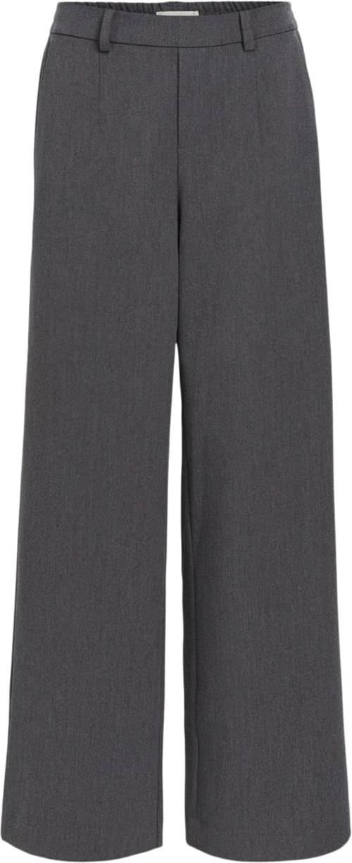 Se Object Objlisa Wide Pant Noos Kvinde Medium Grey Melange Bukser Med Brede Ben Str 38 - hos Magasin ved Magasin