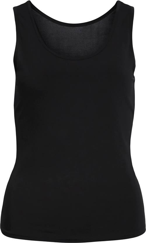 Se Object Objleena S/L Tank TOP Noos Kvinde Black Tanktoppe Str S/M - hos Magasin ved Magasin