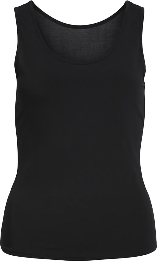 Object Objleena S/L Tank TOP Noos Kvinde Black Tanktoppe Str XS/S - hos Magasin