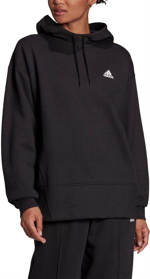 Se adidas Essentials Studio Fleece Hættetrøje S - Hættetrøjer & Sweatshirts Bomuld hos Magasin ved Magasin