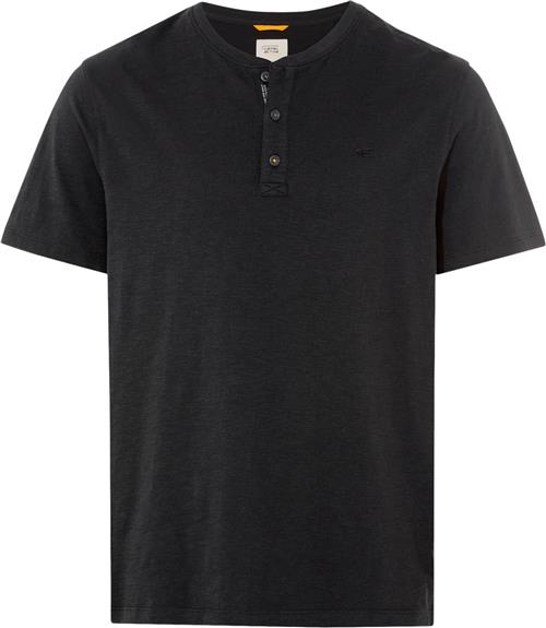 Se Camel Active NOS Henley 1/2 Mand Asphalt Kortærmede T-shirts Str XL - hos Magasin ved Magasin