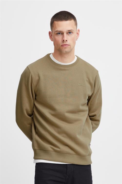 Blend Bhdownton Crew Neck Sweatshirt Regu Mand Lead Gray Sweatshirts Str M - hos Magasin