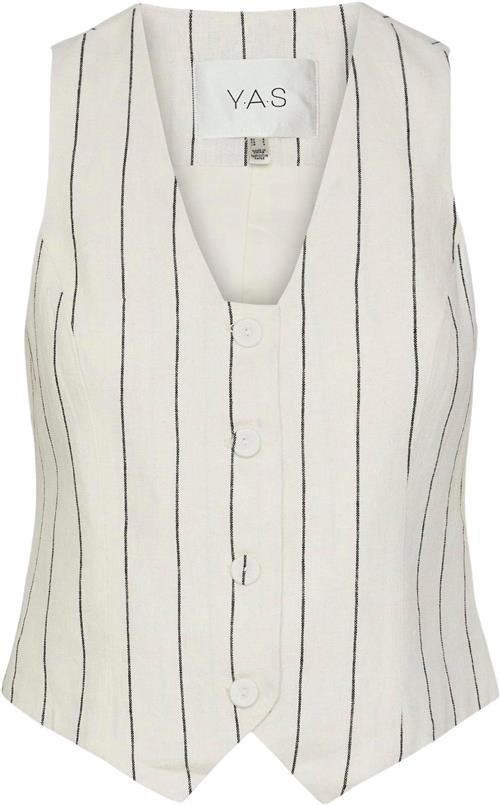 Se YAS Yasaliva Waistcoat S. Kvinde Hvid Veste Str S - Polyester hos Magasin ved Magasin