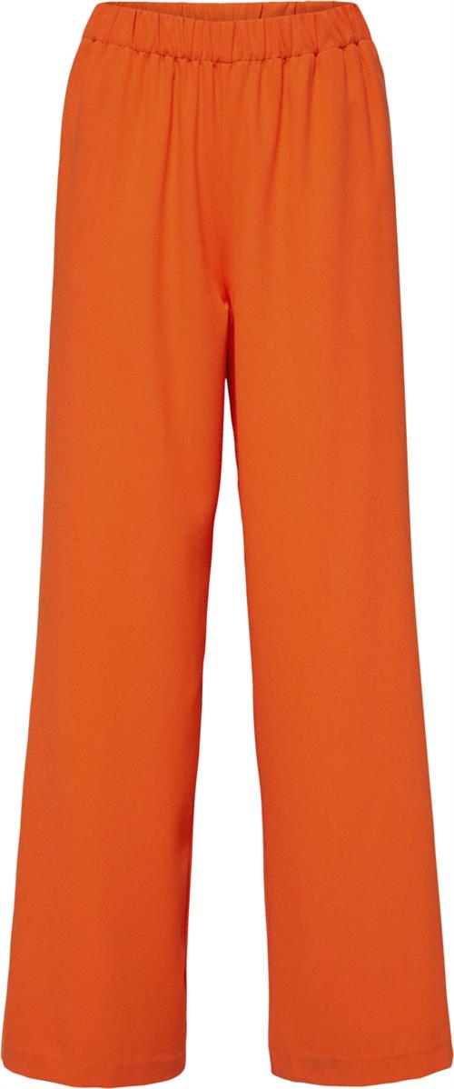 Se Selected Femme Slftinnirelaxed MW Wide Pant N NOO Kvinde Orangeade Bukser Med Brede Ben Str "36/""32" - hos Magasin ved Magasin