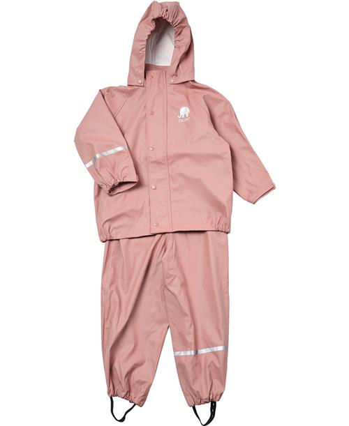 Se CeLaVi Basic Rainwear set Solid PU Str 90 Unisex - Burlwood Regntøj hos Magasin ved Magasin