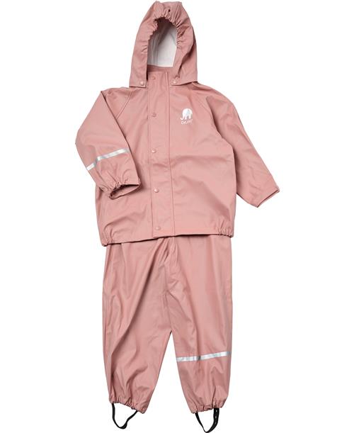 CeLaVi Basic Rainwear set Solid PU Str 120 Unisex - Burlwood Regntøj hos Magasin