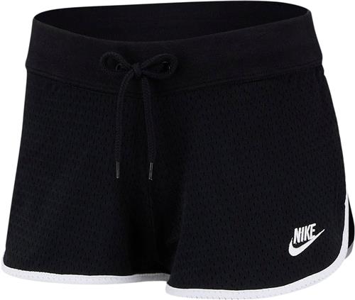 Nike Sportswear Heritage Mesh Short Kvinde Black Sweatshorts Str XXL - Polyester hos Magasin