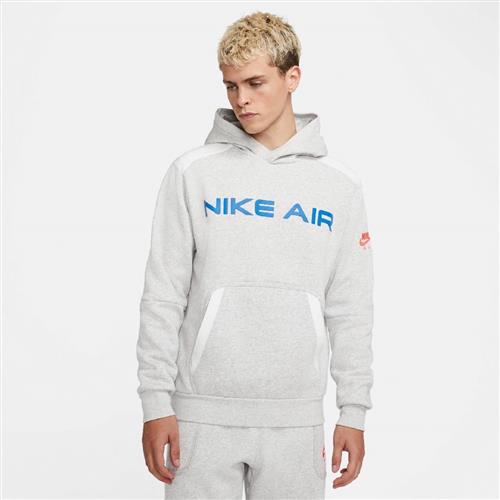 Se Nike air Pullover Fleece Mand Grey Hoodies Str XS - Bomuld hos Magasin ved Magasin