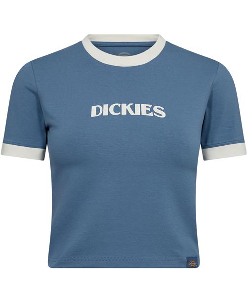 Dickies Herndon Ringer SS W Coronet Blue Kvinde Coronet Blue Kortærmede T-shirts Str L - hos Magasin