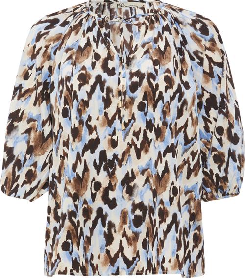 PBO ¤ Kauro Blouse ¤ Kvinde Animal Kortærmede Bluser Str 36 - hos Magasin