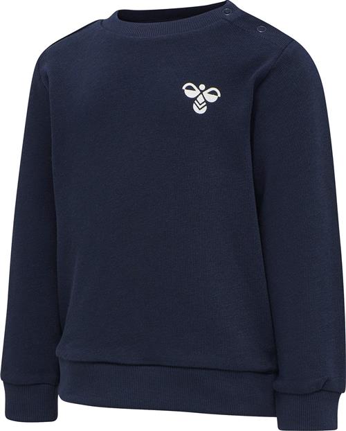 Hummel Hmlsanto Crew Suit Str 4 år / 104 cm - Blå Sweatshirts Bomuld hos Magasin