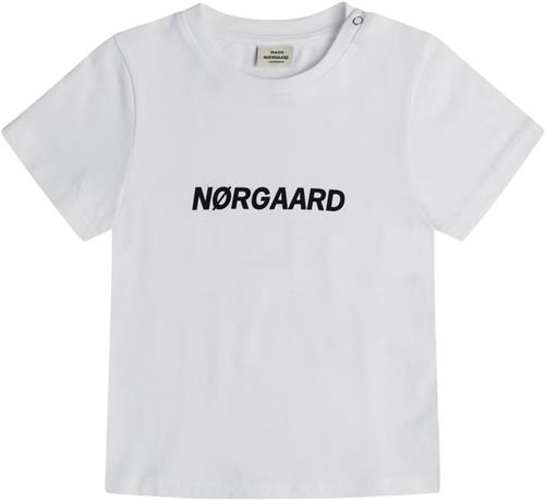 Mads Nørgaard - Copenhagen Single Favorite Taurus Str 98 - Hvid Kortærmede T-shirts Bomuld hos Magasin