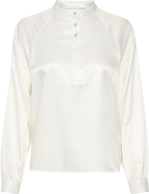 Se My Essential Wardrobe Estellemw Blouse Kvinde Snow White Langærmede Bluser Str 40 - hos Magasin ved Magasin