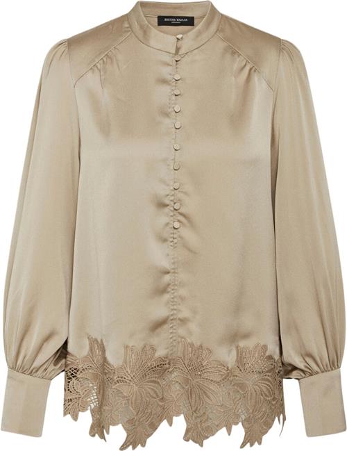 Se Bruuns Bazaar Acaciabbkatara Blouse Kvinde Plaza Taupe Langærmede Bluser Str 40 - Polyester hos Magasin ved Magasin