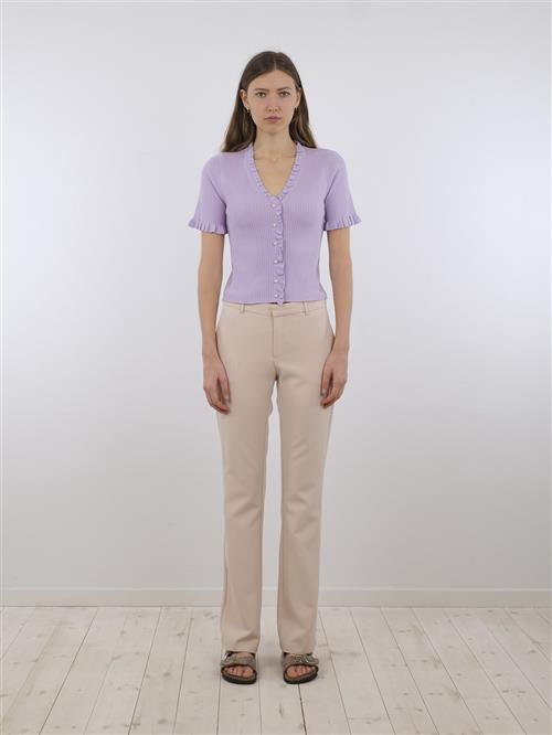 Neo Noir Cassie Suit Pants Kvinde Sand Bukser Med Smalle Ben Str 42 - Polyester hos Magasin