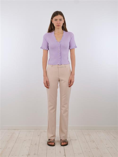 Neo Noir Cassie Suit Pants Kvinde Sand Bukser Med Smalle Ben Str 34 - Polyester hos Magasin