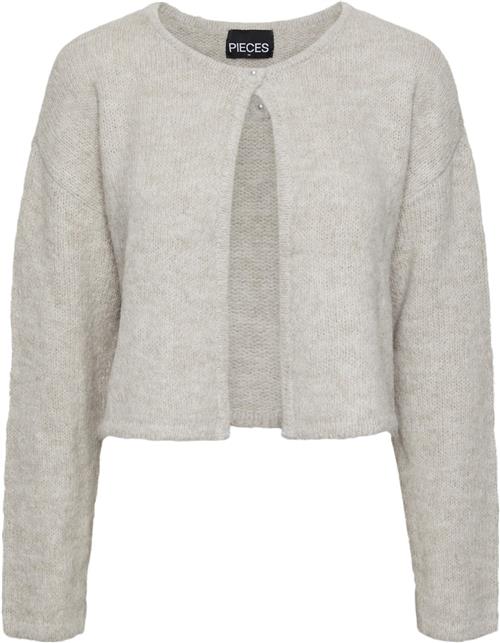 Se Pieces Pcruno LS Knit Cardigan BC Kvinde Dove Cardigans Str S - hos Magasin ved Magasin