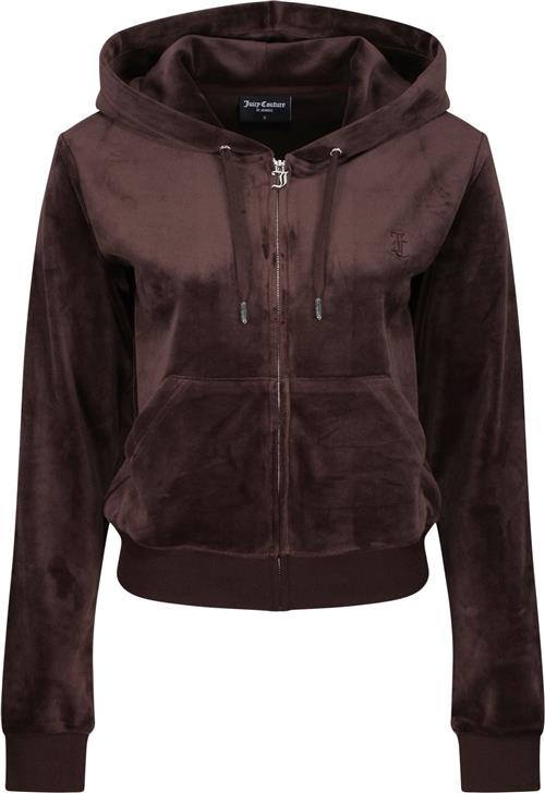 Juicy Couture Robertson Hoodie Kvinde Java Hættetrøjer Str XS - Velour hos Magasin