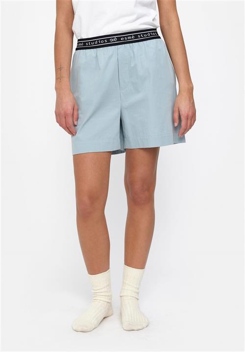 esmé studios Esruby Shorts Gots Kvinde Blue Fog Casual Shorts Str S - hos Magasin