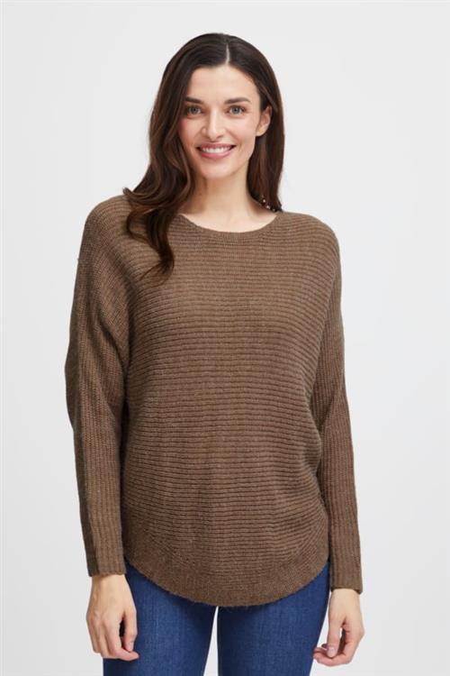 Fransa Freretta PU 3 Kvinde Coca Mocha Melange Sweaters Str L - hos Magasin