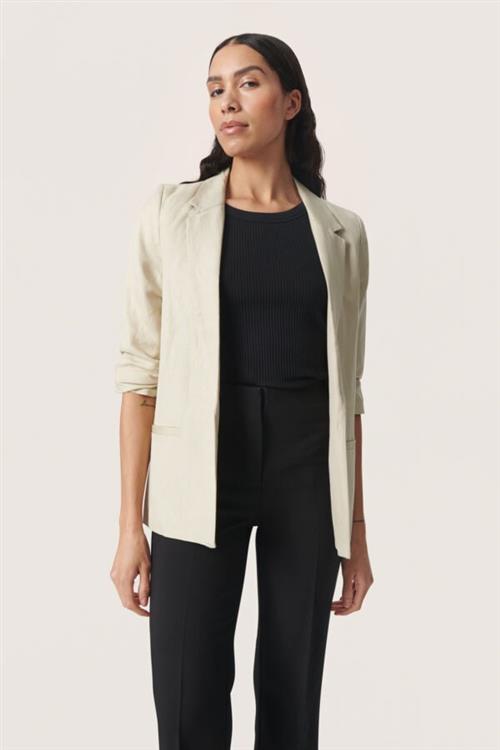 Se Soaked in Luxury Slmalia Shirley Blazer Kvinde Spray Green Blazere Regular Fit Str XS - hos Magasin ved Magasin