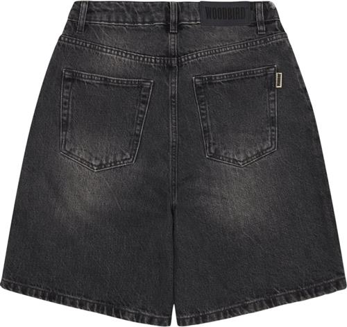 Woodbird Wbmaggie Eclipse Shorts Kvinde Grey-black Denim Shorts Str 25 - hos Magasin