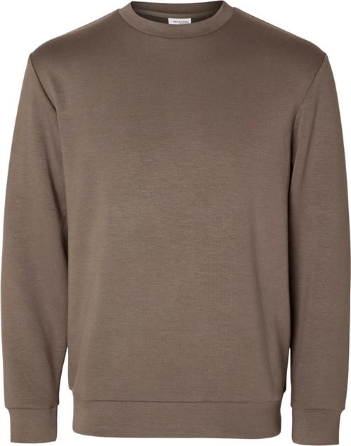 Selected Homme Slhemanuel Soft Crew Neck Sweat NOO Mand Morel Sweatshirts Str M - hos Magasin