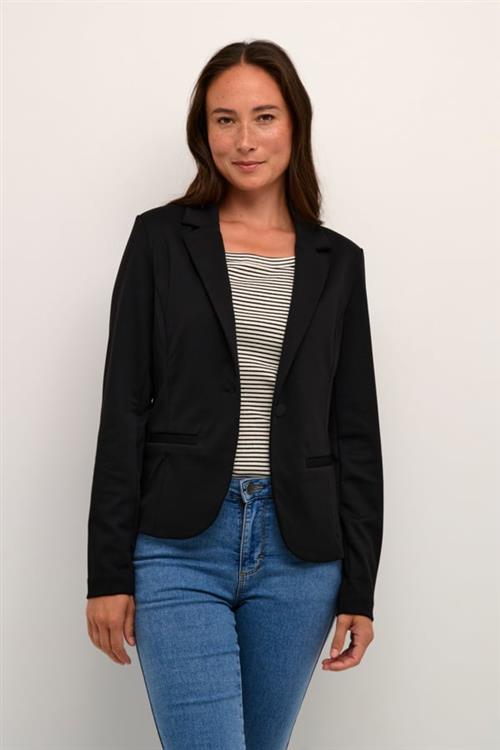 Se Kaffe Kajenny Blazer Kvinde Black Deep Blazere Str L - Polyester hos Magasin ved Magasin