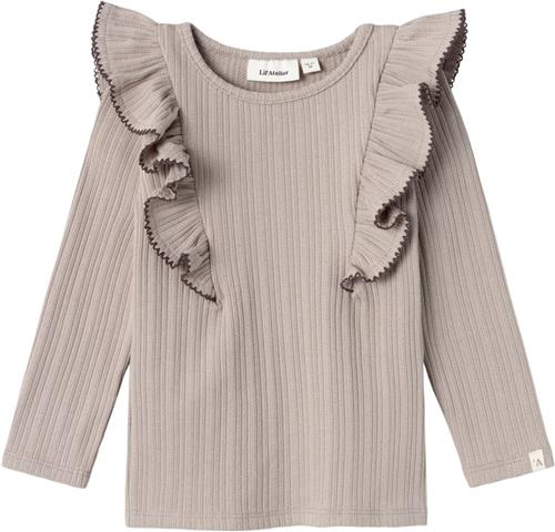 Lil' Atelier Nmfnara LS Slim TOP LIL Str 92 - Etherea Bluser hos Magasin