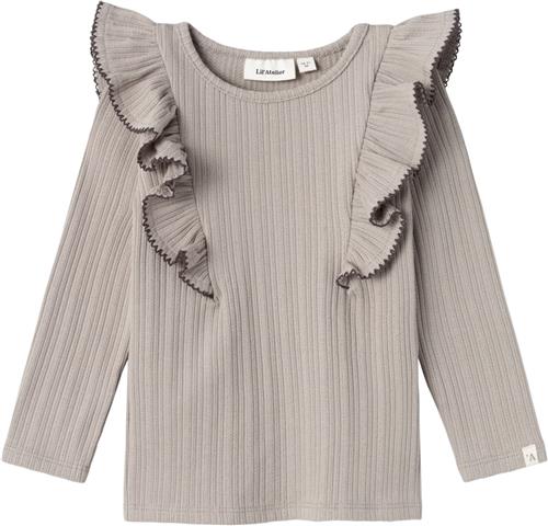 Lil' Atelier Nmfnara LS Slim TOP LIL Str 104 - Etherea Bluser hos Magasin