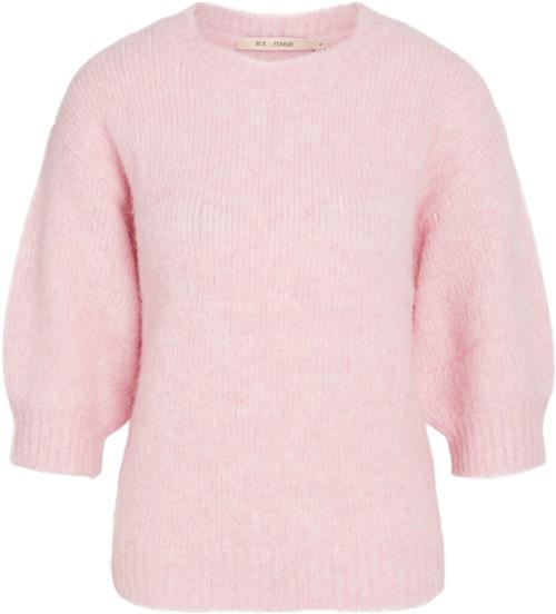 Rue de Femme ¤ Jaya Knit RdF ¤ Kvinde Rosewater Kortærmet Strik Str M - hos Magasin