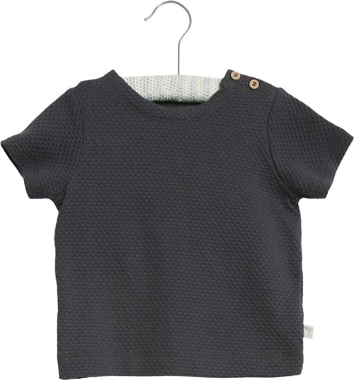 Wheat Blouse Bjork Str 62/3m - Blå Kortærmede T-shirts Bomuld hos Magasin