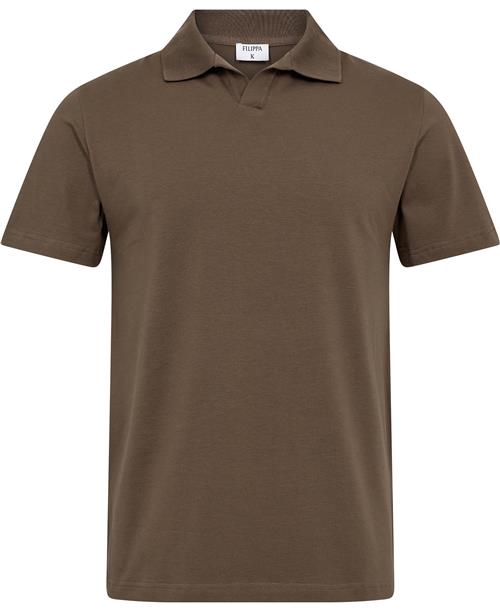 Filippa K Stretch Cotton Polo Tshirt Mand Dark Sage Kortærmede Poloer Str XL - Lycra hos Magasin