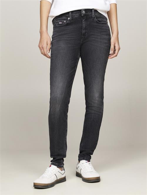 Se Tommy Hilfiger Nora MD SKN Dh1282 Kvinde Denim Black Skinny Jeans Str 30/32 - Denim hos Magasin ved Magasin