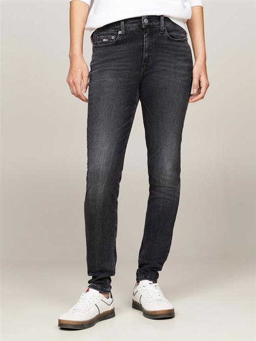 Se Tommy Hilfiger Nora MD SKN Dh1282 Kvinde Denim Black Skinny Jeans Str 32/32 - Denim hos Magasin ved Magasin