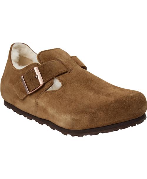 Se Birkenstock London Shearling Leve Mink Kvinde Braun Slip-ins Str 43 - hos Magasin ved Magasin