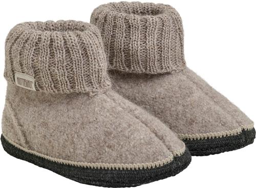 Se Huttelihut Slippers Wool Camel Melange Hjemmesko Str 29 - Uld hos Magasin ved Magasin