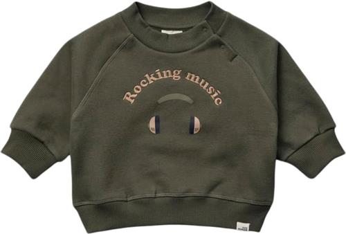 Sofie Schnoor Sweatshirt Str 2 år / 92 cm - Forest Green Sweatshirts hos Magasin