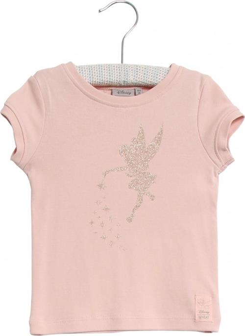 Se Wheat "Disney Tshirt Klokkeblomst ""Stjernestøv" Str 80/12m - Lyserød Kortærmede T-shirts Bomuld hos Magasin ved Magasin