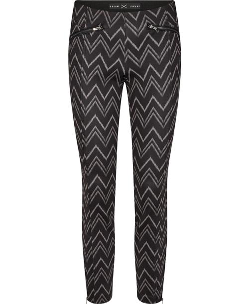 MAC Jeans Dream Ankle Kvinde Zig Zag Print Bukser Med Smalle Ben Str W40 / L29 - hos Magasin