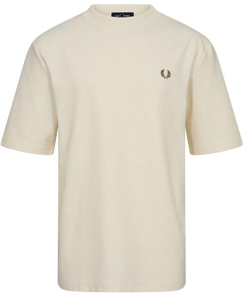 Se Fred Perry M7794 Mand Ecru Kortærmede T-shirts Str L - hos Magasin ved Magasin