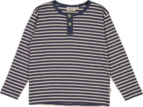 Se Wheat Langærmet Tshirt Morris Str 4 år / 104 cm - Sea Storm Stripe Langærmede T-shirts Bomuld hos Magasin ved Magasin