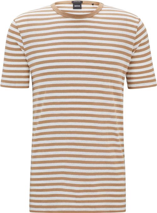 Se BOSS Tiburt 457 Mand Medium Beige Kortærmede T-shirts Str S - hos Magasin ved Magasin