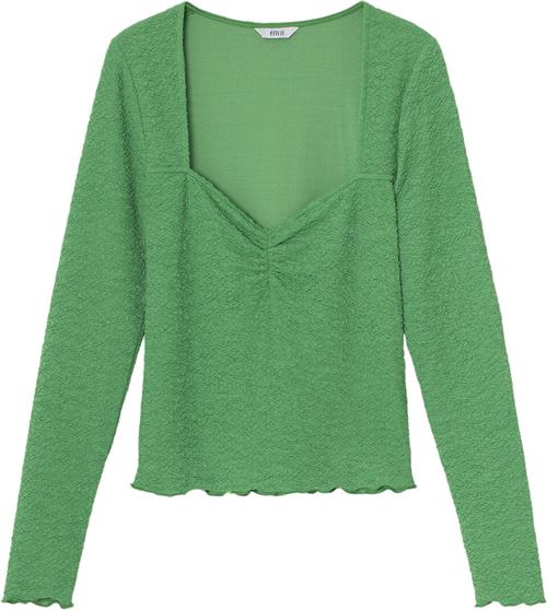 Envii Enlaura LS TEE 6960 Kvinde Kelly Green Langærmede T-shirts Str S - hos Magasin