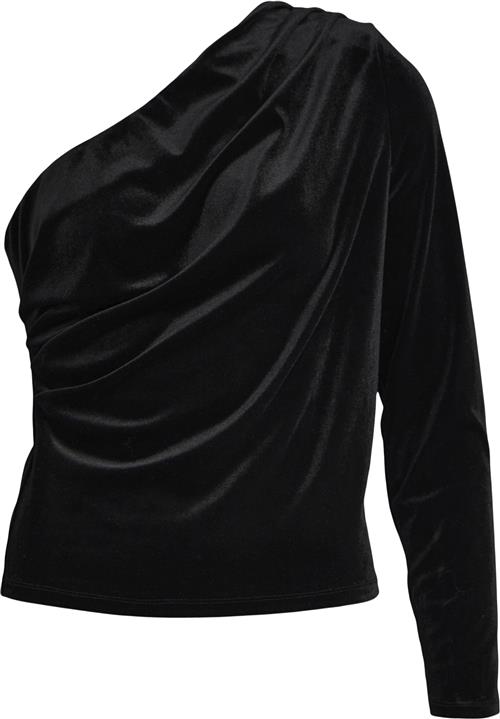 Object Objbianca ONE Shoulder TOP 130 Kvinde Black Toppe Str XS - hos Magasin