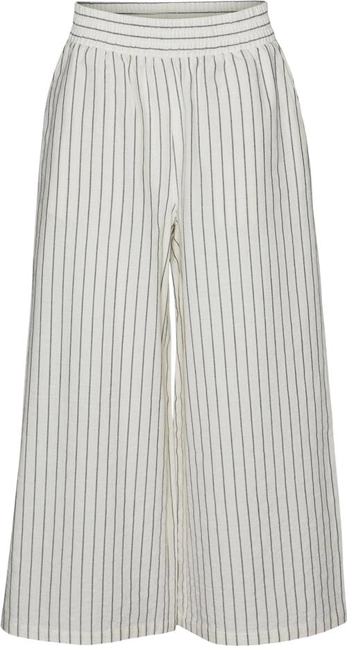 Se Vero Moda Vmjaylen HW Culotte Pant VMA Kvinde Birch/stripe Bukser Med Brede Ben Str XL - hos Magasin ved Magasin