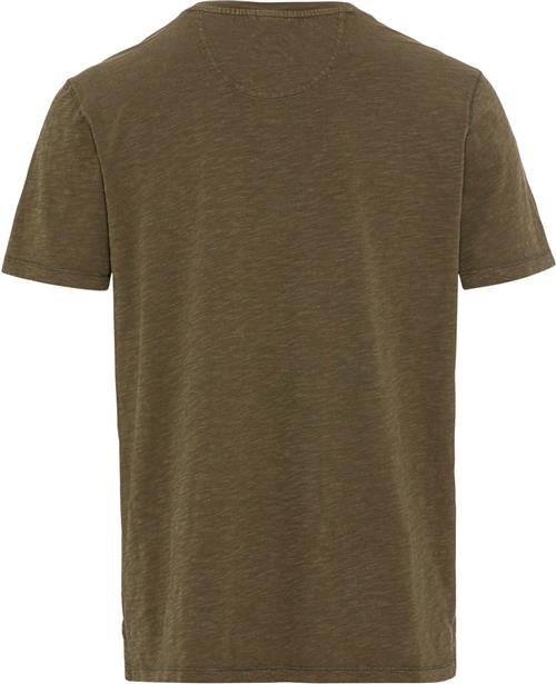 Se Camel Active NOS Henley Mand Olive Brown Kortærmede T-shirts Str XL - Bomuld hos Magasin ved Magasin