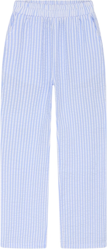 Grunt Tenna Striped Pant Str L/14Y - Light Blue Bukser hos Magasin