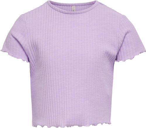 ONLY Kognella S/S Oneck TOP Noos JRS Str 122/128 - Orchid Bloom Kortærmede T-shirts hos Magasin